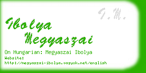 ibolya megyaszai business card